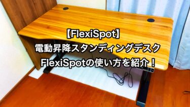 【FlexiSpot】電動昇降スタンディングデスクFlexiSpotの使い方を紹介！